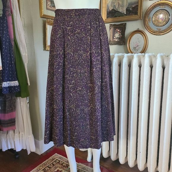Authentic Original Vintage Style Dresses & Skirts - Vintage Purple Skirt
